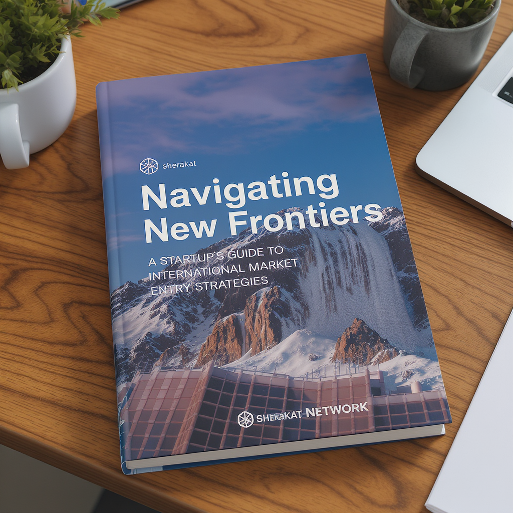 Visual framework showing the four phases of startup international expansion: readiness assessment, market selection, capital-efficient entry, and iterative scaling