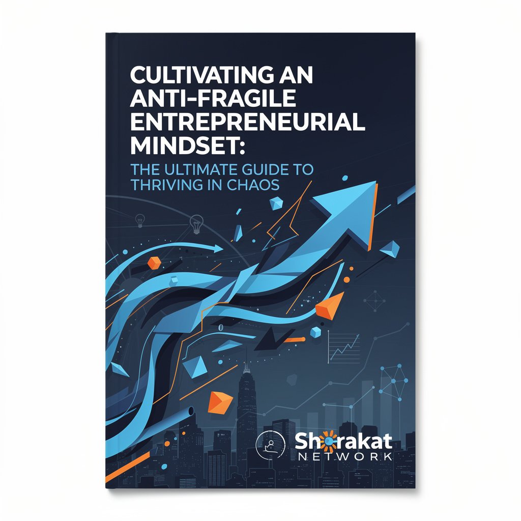 Infographic showing four pillars labeled Heart, Head, Hand, and Home forming the foundation of an anti-fragile entrepreneurial mindset.