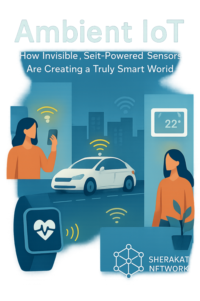 Comparison chart showing total cost of ownership differences between ambient IoT and traditional battery-powered IoT across deployment scales