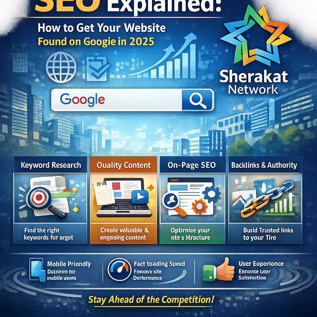 An infographic showing the three pillars of modern SEO: Content & Intent, Technical & UX, and Authority & Trust, all resting on a foundation labeled E-E-A-T (Experience, Expertise, Authoritativeness, Trustworthiness).