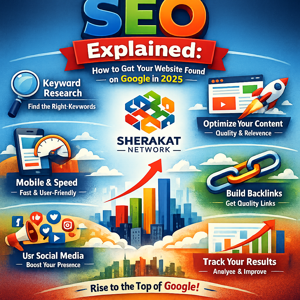 An infographic showing the three pillars of modern SEO: Content & Intent, Technical & UX, and Authority & Trust, all resting on a foundation labeled E-E-A-T (Experience, Expertise, Authoritativeness, Trustworthiness).