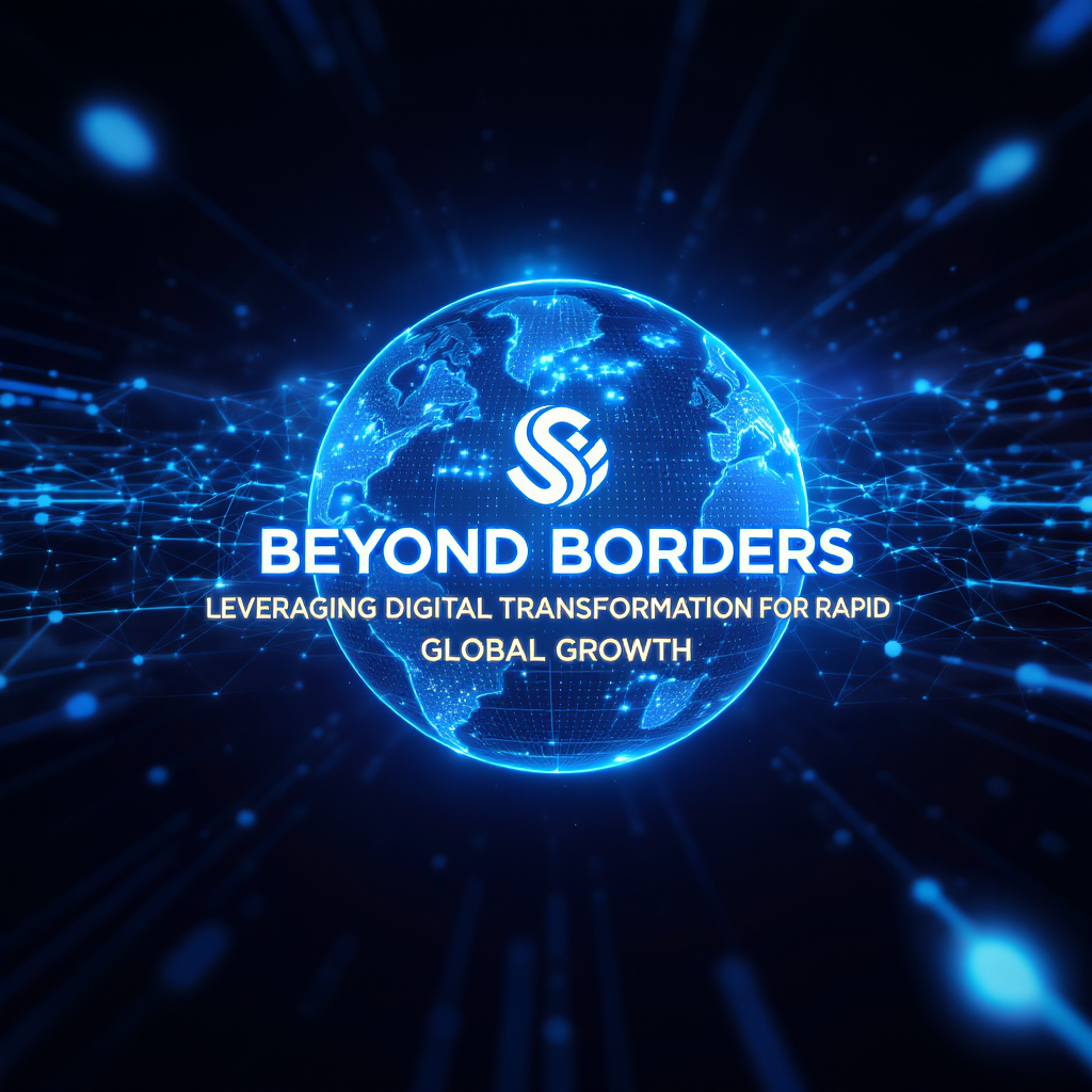 Layered visualization of digital globalization technology stack including cloud infrastructure, global connectivity, compliance automation, internationalization core, and global analytics