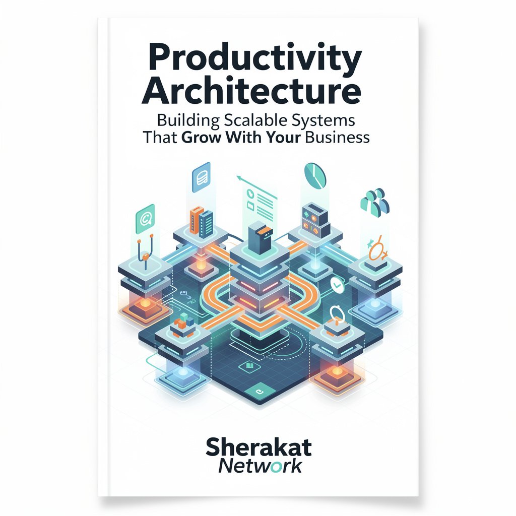 Three-layer framework diagram showing foundation (tools), process (workflows), and culture (norms) layers of productivity architecture