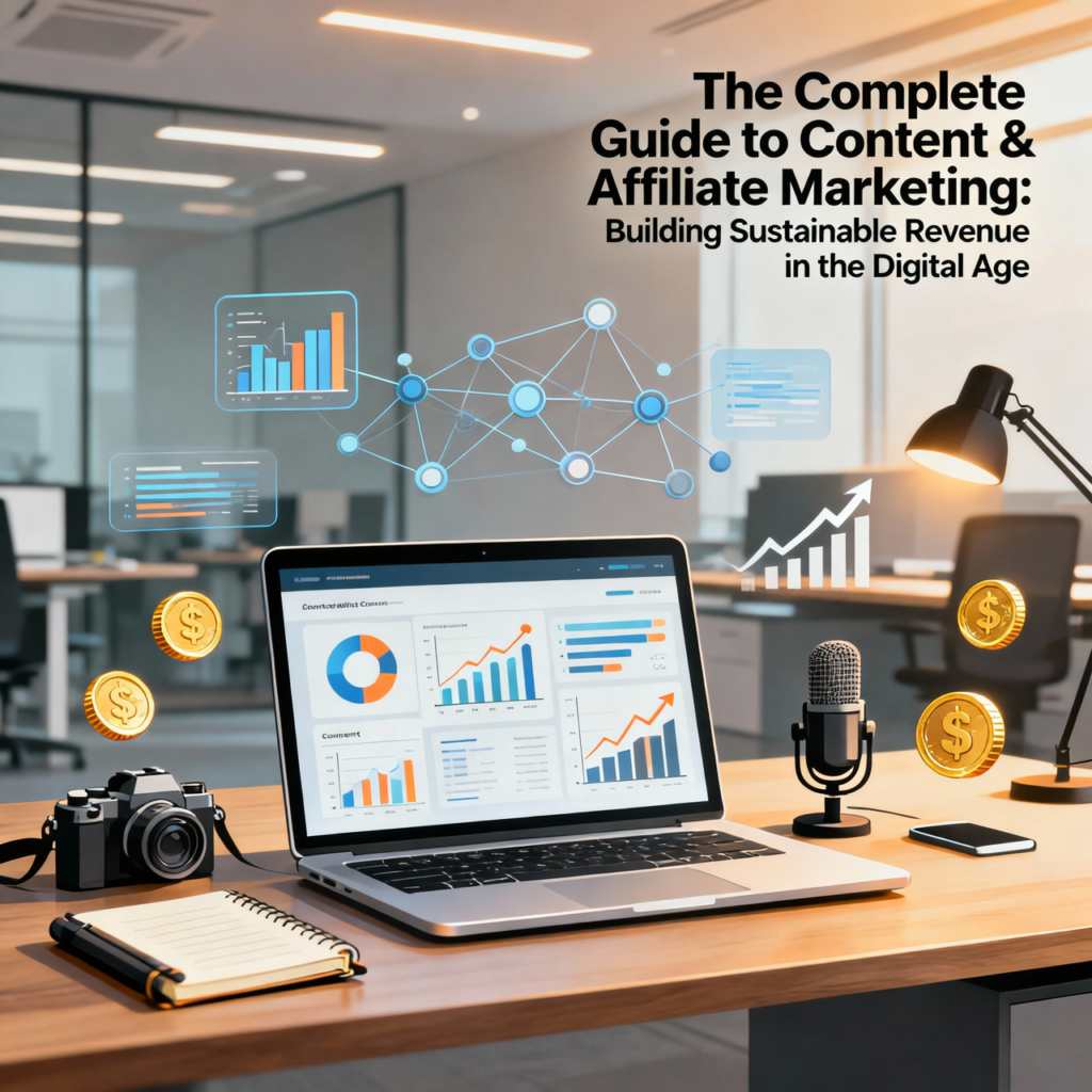 affiliate marketing strategies, content marketing SEO, make money online, digital revenue streams