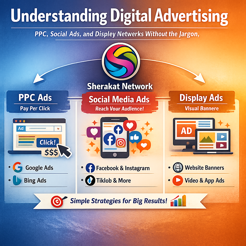 Understanding Digital Advertising: PPC, Social Ads, and Display Networks Without the Jargon