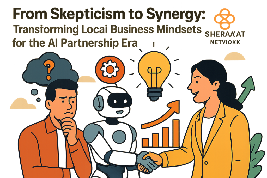 Visual diagram showing the seven-stage mindset transformation framework: Awareness & Assessment, Vision Co-Creation, Psychological Safety Infrastructure, Capability Building, Integration & Habit Formation, Reinforcement & Evolution, and Cultural Institutionalization