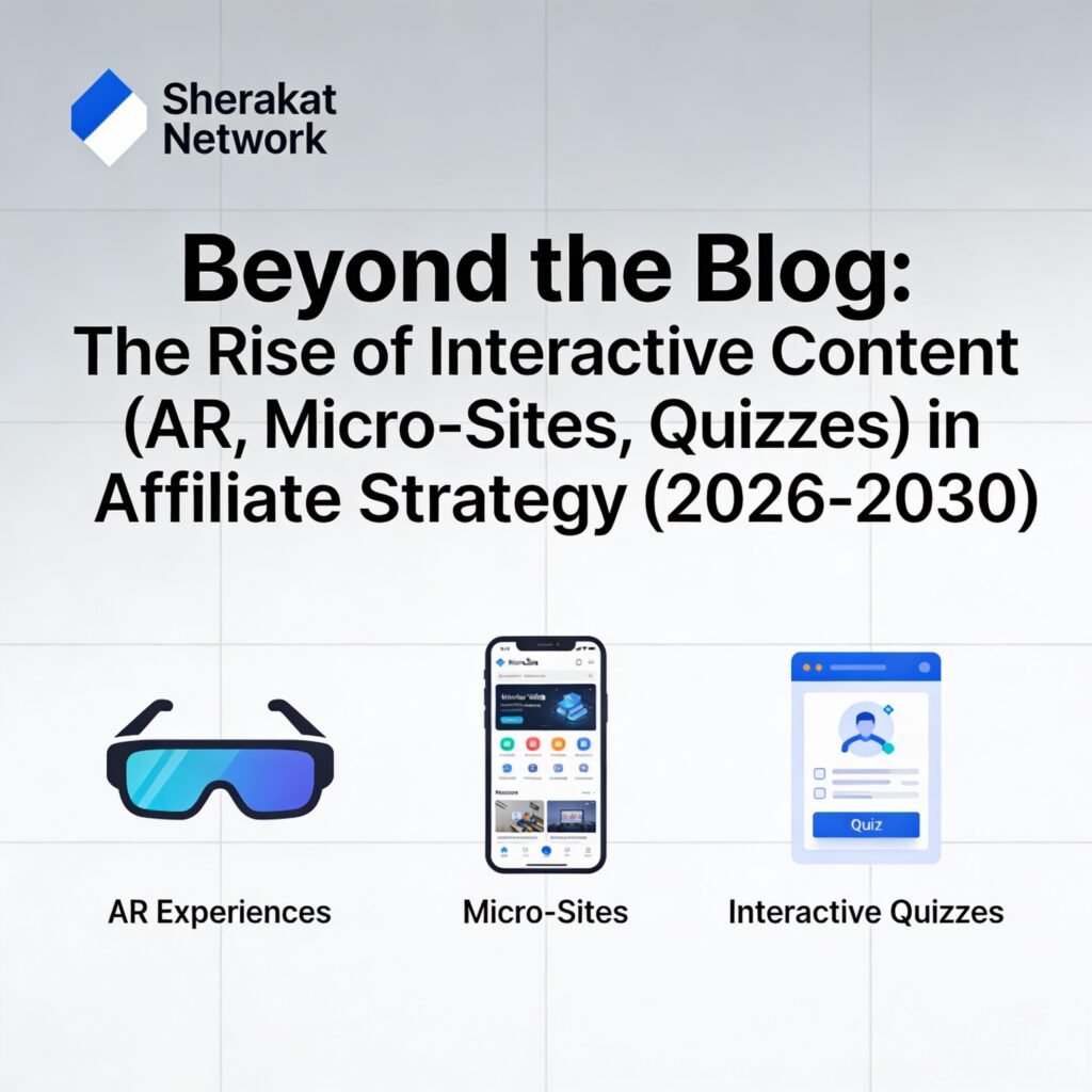 A comparison diagram showing how a traditional blog funnel leads to high bounce rates, while an interactive content funnel captures emails and delivers personalized affiliate recommendations.