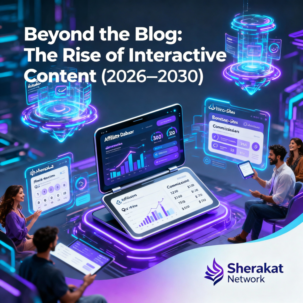 A comparison diagram showing how a traditional blog funnel leads to high bounce rates, while an interactive content funnel captures emails and delivers personalized affiliate recommendations.