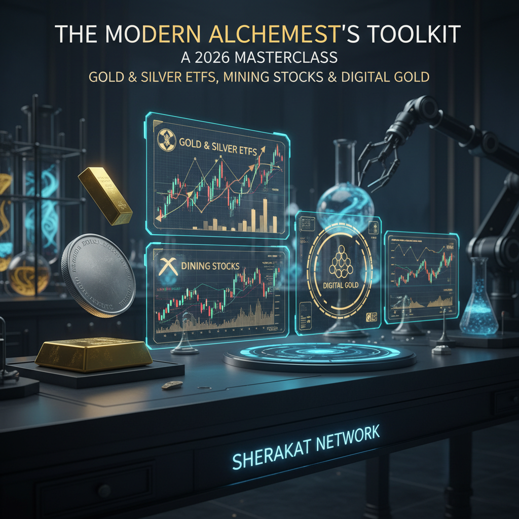 An infographic mapping the three pillars of precious metals investment—Physical/ETPs, Mining Equities, Digital Tokens—with examples, risks, and use cases for each.