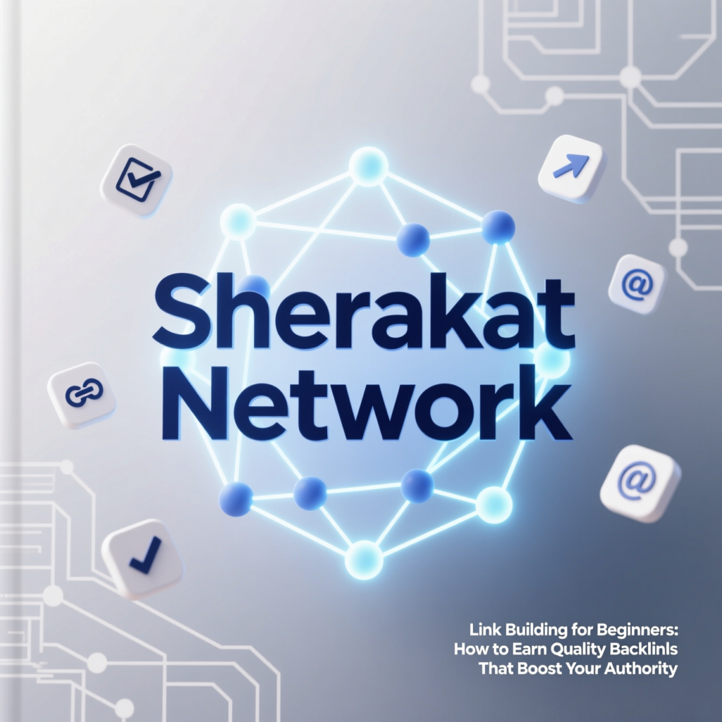 Illustration showing multiple websites linking to a central website, each link represented as a "vote" or "recommendation," demonstrating how backlinks build authority.