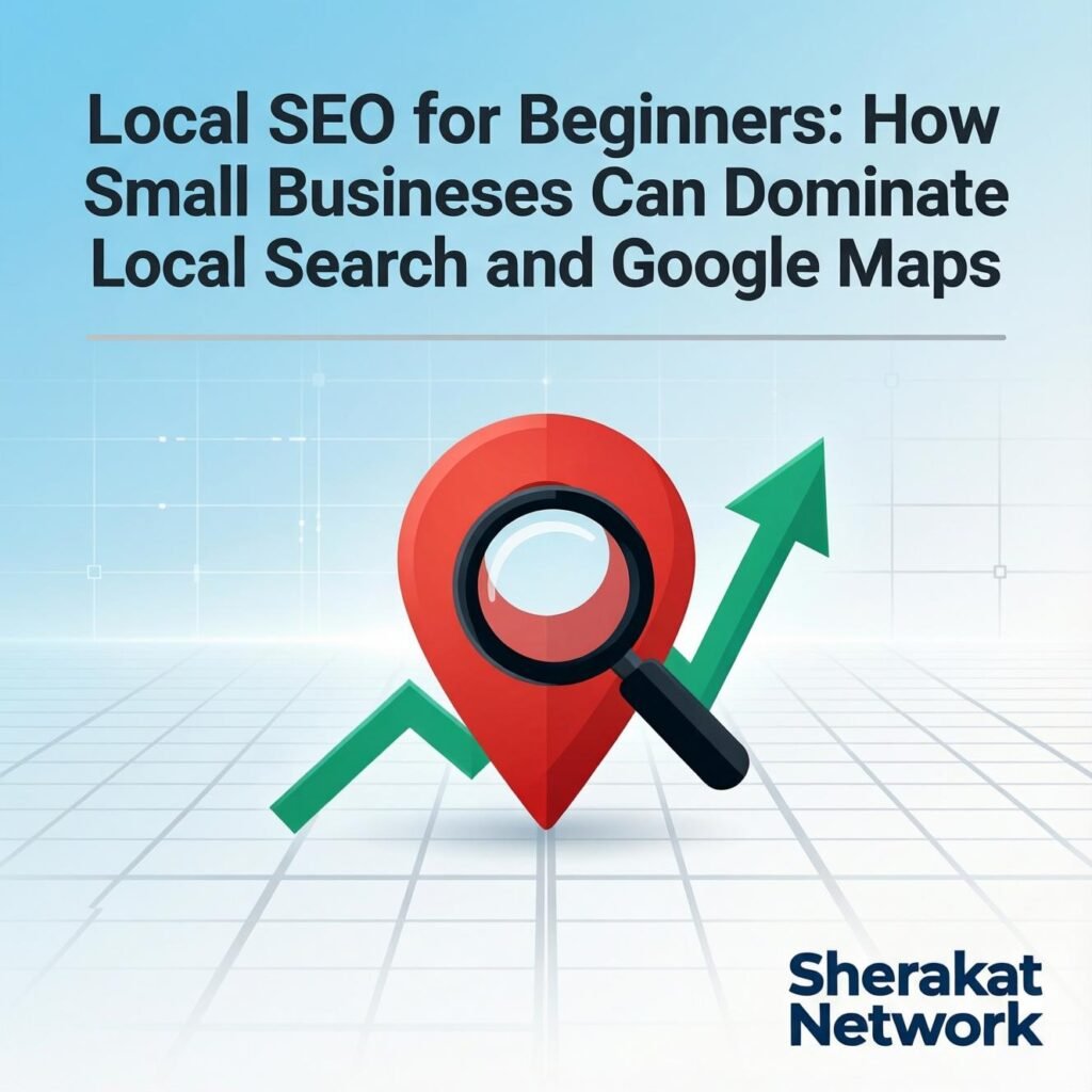 A flowchart showing the step-by-step local SEO process from GBP setup to tracking performance.