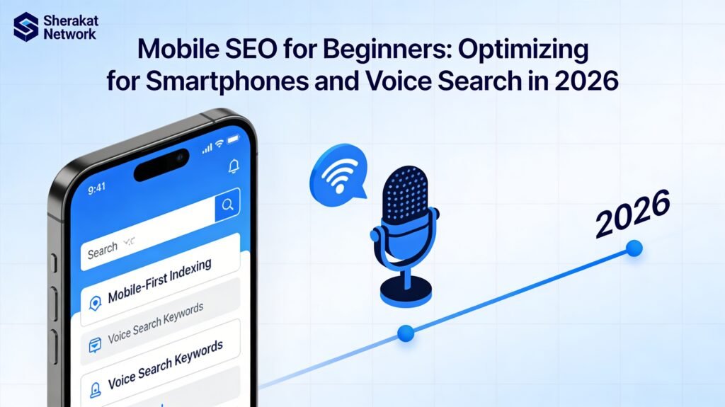 Diagram showing Google primarily using the mobile version of a website for indexing and ranking, with the desktop version as secondary.