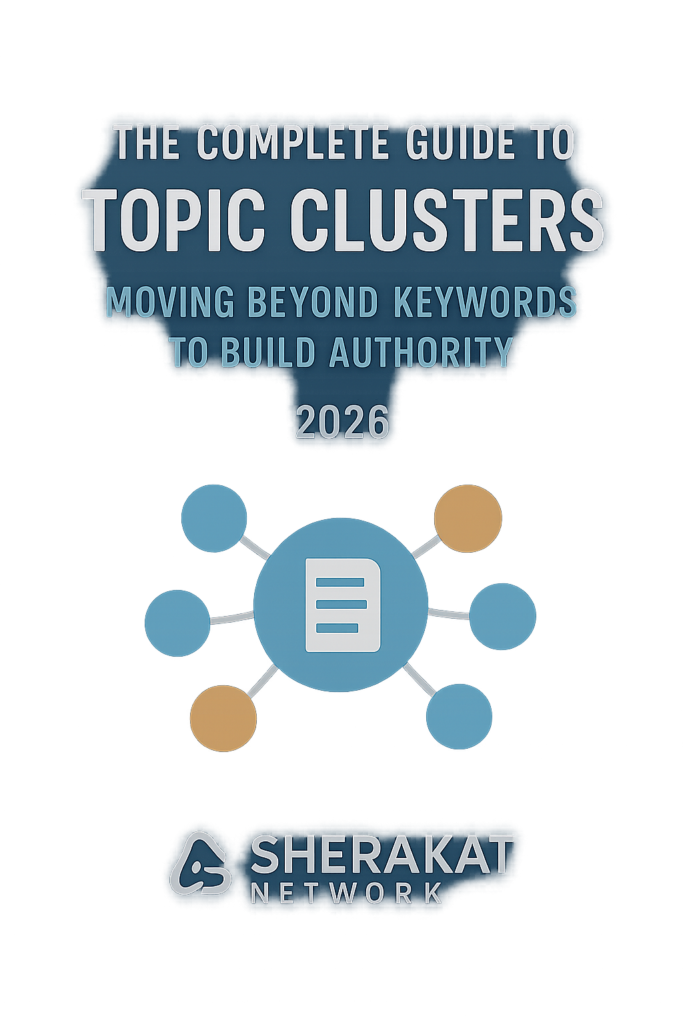 A diagram showing a central Pillar Page connected to six surrounding Cluster Content pages with double-sided arrows representing contextual internal links.