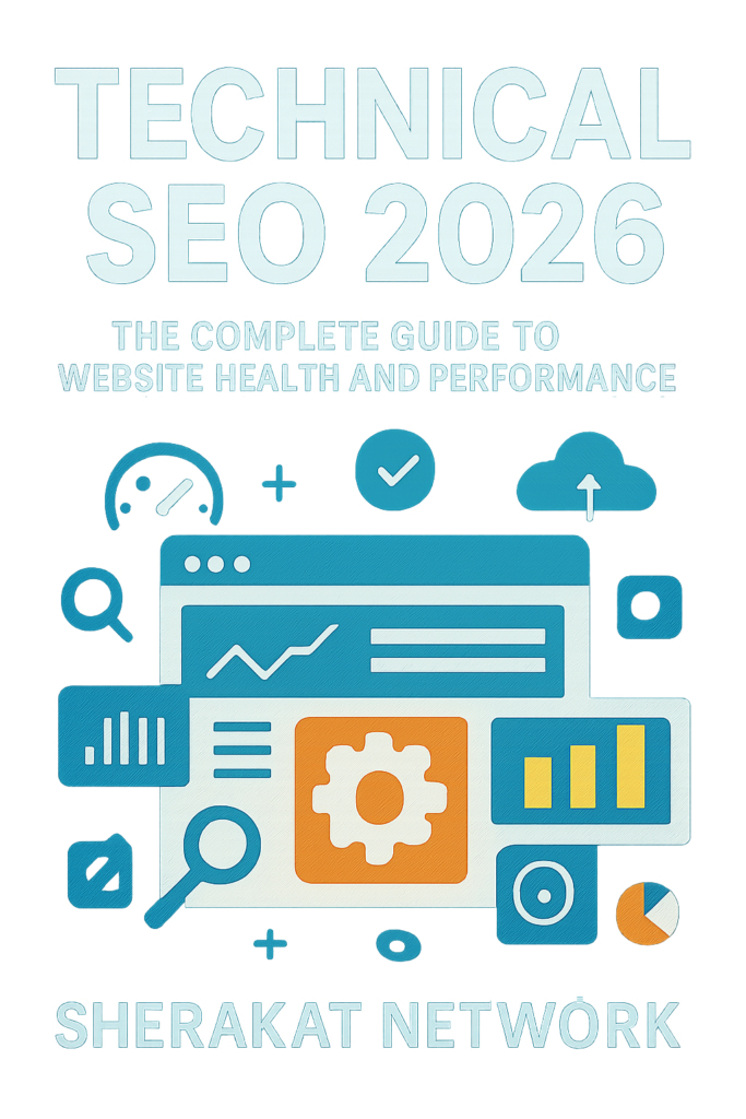 A flowchart showing Google's process: Crawling (discovering URLs via links and sitemaps), Indexing (storing and organizing pages), Rendering (executing JavaScript), and Ranking (serving results).