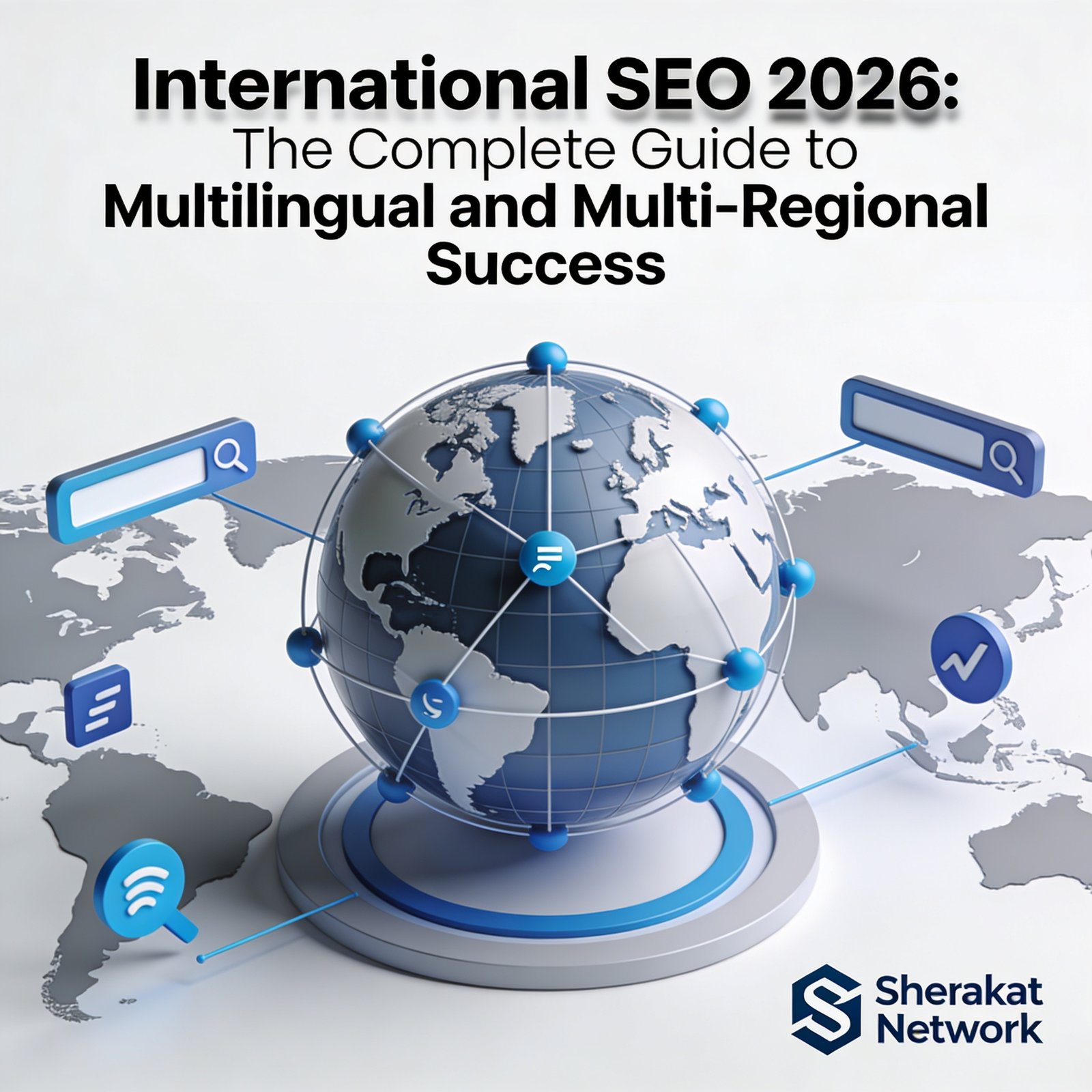 A comparison diagram showing three URL structures for international SEO: ccTLD (example.de), subdirectory (example.com/de/), and subdomain (de.example.com), with pros and cons for each.