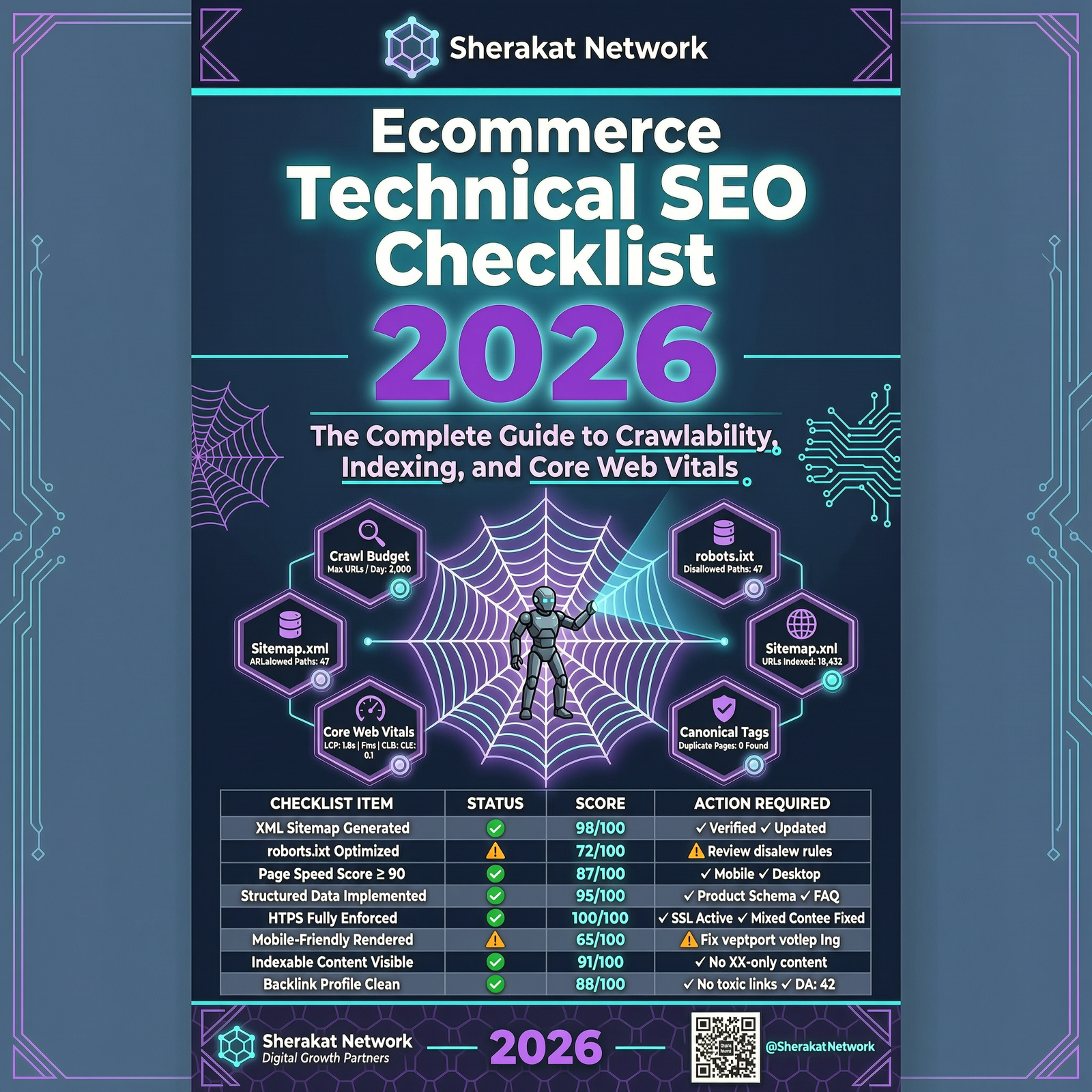 Ecommerce Technical SEO Checklist 2026: The Complete Guide to Crawlability, Indexing, and Core Web Vitals
