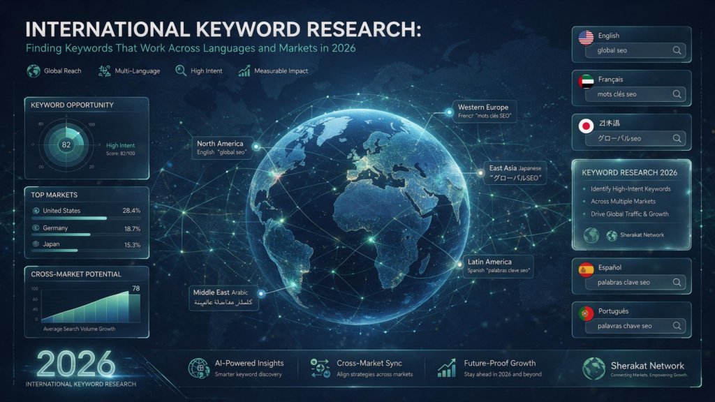 Diagram comparing translated keywords that rank for nothing against natively researched keywords that capture actual search volume