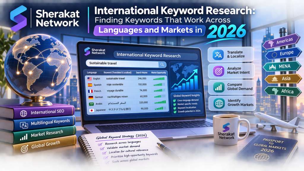 Diagram comparing translated keywords that rank for nothing against natively researched keywords that capture actual search volume